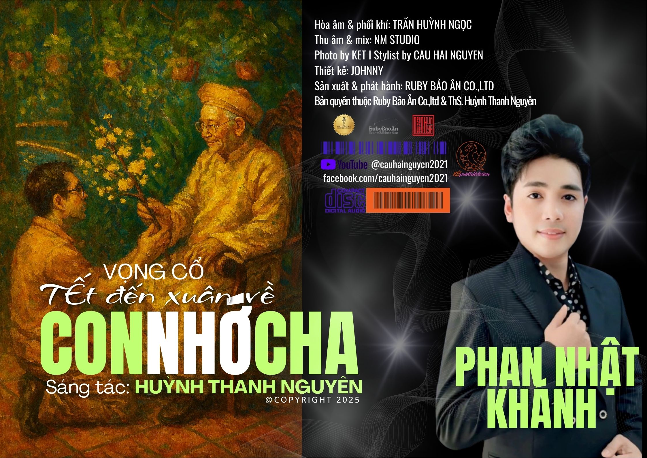 Phan Nhật Khánh thể hiện cảm xúc bài vọng cổ “Tết Đến Xuân Về, Con Nhớ Cha”